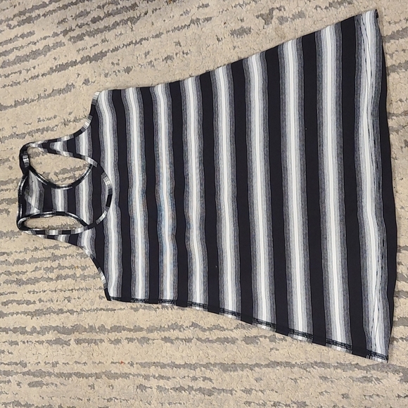 Lululemon Cool Racerback Capilano Stripe Black White tank top - Picture 8 of 11